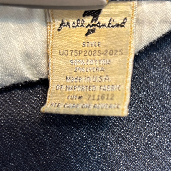 7 For All Mankind Bootcut Denim Blue Jeans Women’s Size 30 - Picture 8 of 11